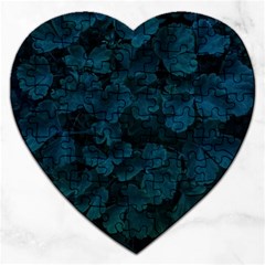 Columbine Leaves Jigsaw Puzzle (heart) by okhismakingart