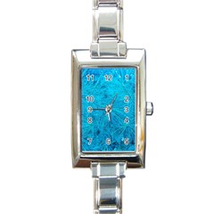 Turquoise Pine Rectangle Italian Charm Watch by okhismakingart