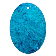 Turquoise Pine Ornament (oval) by okhismakingart