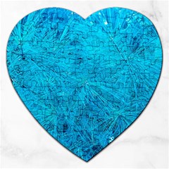 Turquoise Pine Jigsaw Puzzle (heart) by okhismakingart