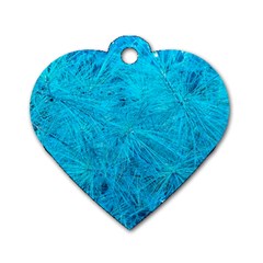 Turquoise Pine Dog Tag Heart (two Sides) by okhismakingart