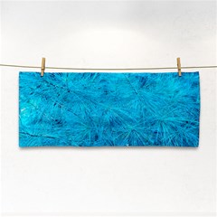 Turquoise Pine Hand Towel by okhismakingart