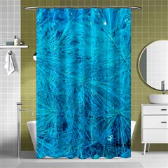 Turquoise Pine Shower Curtain 48  X 72  (small)  by okhismakingart