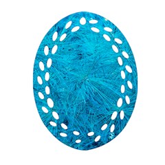 Turquoise Pine Ornament (oval Filigree) by okhismakingart