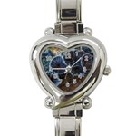 Tree Fungus Heart Italian Charm Watch Front