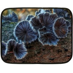 Tree Fungus Double Sided Fleece Blanket (mini)  by okhismakingart