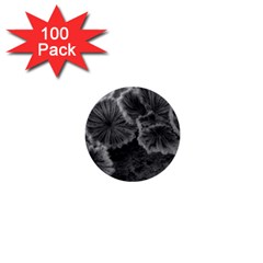 Tree Fungus Black And White 1  Mini Buttons (100 Pack)  by okhismakingart