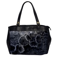 Tree Fungus Black And White Oversize Office Handbag by okhismakingart