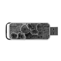 Tree Fungus Black And White Portable Usb Flash (one Side) by okhismakingart