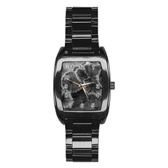 Tree Fungus Black And White Stainless Steel Barrel Watch by okhismakingart