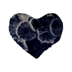 Tree Fungus Ii Standard 16  Premium Flano Heart Shape Cushions by okhismakingart