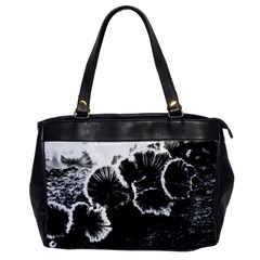 Tree Fungus High Contrast Oversize Office Handbag by okhismakingart