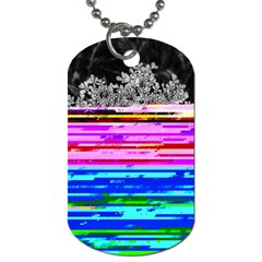 Static Wall Queen Annes Lace Version Iii Dog Tag (one Side) by okhismakingart