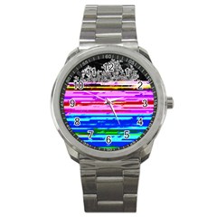 Static Wall Queen Annes Lace Version Iii Sport Metal Watch by okhismakingart