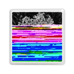 Static Wall Queen Annes Lace Version Iii Memory Card Reader (square) by okhismakingart