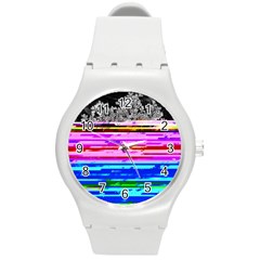 Static Wall Queen Annes Lace Version Iii Round Plastic Sport Watch (m) by okhismakingart