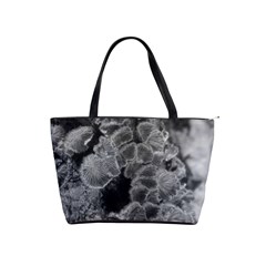 Tree Fungus Branch Vertical Black And White Classic Shoulder Handbag by okhismakingart