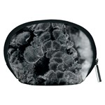 Tree Fungus Branch Vertical Black and White Accessory Pouch (Medium) Back