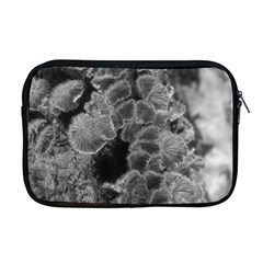 Tree Fungus Branch Vertical Black And White Apple Macbook Pro 17  Zipper Case by okhismakingart