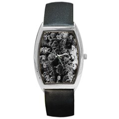 Tree Fungus Branch Vertical High Contrast Barrel Style Metal Watch by okhismakingart