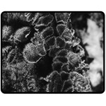 Tree Fungus Branch Vertical High Contrast Double Sided Fleece Blanket (Medium)  58.8 x47.4  Blanket Front