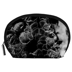 Tree Fungus Branch Vertical High Contrast Accessory Pouch (large) by okhismakingart