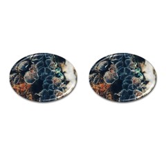 Tree Fungus Branch Vertical Cufflinks (oval) by okhismakingart