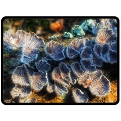 Tree Fungus Branch Fleece Blanket (large)  by okhismakingart