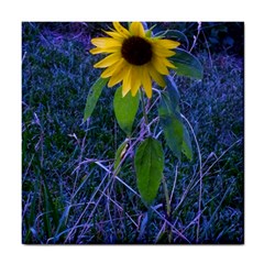 Blue Sunflower Tile Coasters by okhismakingart