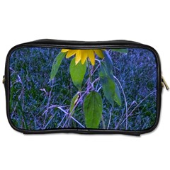 Blue Sunflower Toiletries Bag (two Sides) by okhismakingart