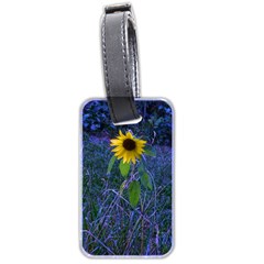 Blue Sunflower Luggage Tags (two Sides) by okhismakingart