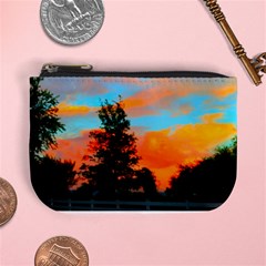 Neon Landscape Mini Coin Purse by okhismakingart