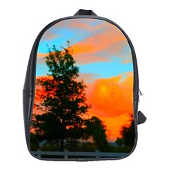 Neon Landscape School Bag (large) by okhismakingart