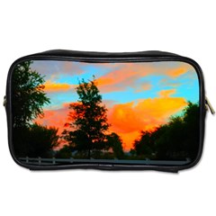 Neon Landscape Toiletries Bag (two Sides) by okhismakingart