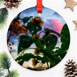 Sunflowers and Wild Weeds Ornament (Round) Front