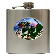 Sunflowers And Wild Weeds Hip Flask (6 Oz) by okhismakingart