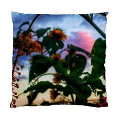 Sunflowers And Wild Weeds Standard Cushion Case (two Sides) by okhismakingart