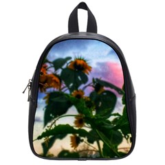 Sunflowers And Wild Weeds School Bag (small) by okhismakingart