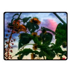 Sunflowers And Wild Weeds Fleece Blanket (small) by okhismakingart