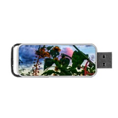 Sunflowers And Wild Weeds Portable Usb Flash (one Side) by okhismakingart