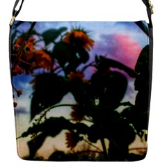 Sunflowers And Wild Weeds Flap Closure Messenger Bag (s) by okhismakingart