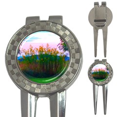 Field Of Goldenrod 3-in-1 Golf Divots by okhismakingart