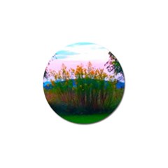 Field Of Goldenrod Golf Ball Marker by okhismakingart