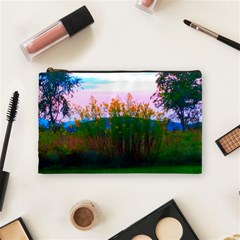 Field Of Goldenrod Cosmetic Bag (medium) by okhismakingart