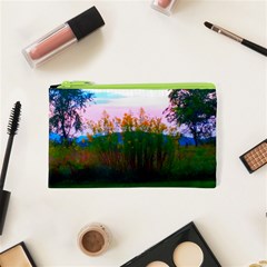 Field Of Goldenrod Cosmetic Bag (xs) by okhismakingart