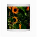 Sunflowers White Mugs Center