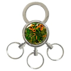 Sunflowers 3-ring Key Chains by okhismakingart