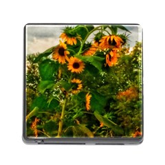 Sunflowers Memory Card Reader (square 5 Slot) by okhismakingart