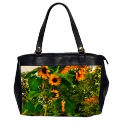 Sunflowers Oversize Office Handbag (2 Sides) by okhismakingart