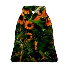 Sunflowers Bell Ornament (two Sides) by okhismakingart